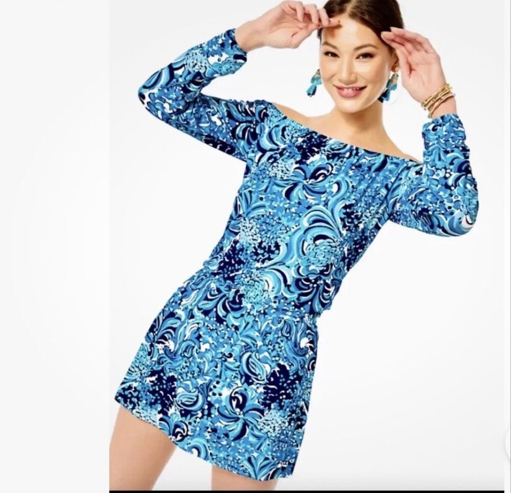Lilly Pulitzer Lana Skort Romper Dress Women’s Mermazing Blue sz XXS